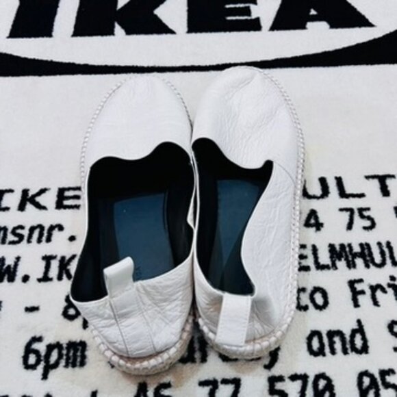Balenciaga White Leather Platform Espadrilles main image 4